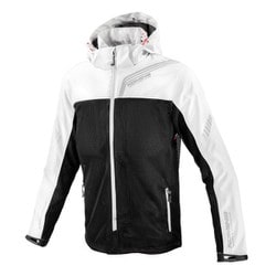 エニグマライト ハーフメッシュパーカ Light Grey Black 3XL JK-179
