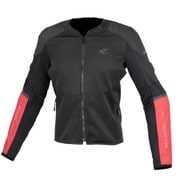 ヘビーメッシュジャケット Black Red WM JK-180