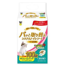 パッと取り替えシステムトイレシート1～2日用 100枚入 クエン酸plus