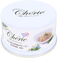 HappyDays Cherie チキン＆小麦若葉inグレービー 関節の健康維持 成猫用 80g