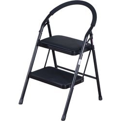 ステップイージー 2段（クッション付き） 幅47×奥行52×高さ79cm ブラック SE-4779 BK