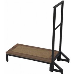 スチール踏み台 ステップ 幅73.5cm 奥行30cm 高さ76.5cm 踏み台高さ13.5cm ※お客様組立て AHFD-05
