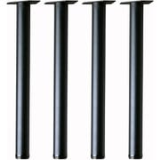 テーブル脚 業務用丸脚 幅18奥行11.3高さ69.5cm ブラック TL-G69BK×4pcs