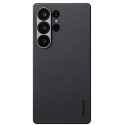 Galaxy S25 Ultra用 極薄ケース 600D 黒/グレーツイル柄 KS2501U