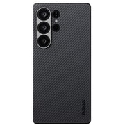 Galaxy S25 Ultra用 極薄ケース 600D 黒/グレーツイル柄 KS2501U
