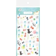 限定 wa-life夏 透明シールシート ねこと金魚 QS288