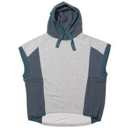 ニット切り替えフードベスト レディース 15：GRAY サイズ：M W2433102