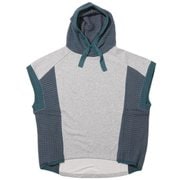 ニット切り替えフードベスト レディース 15:GRAY サイズ:M W2433102