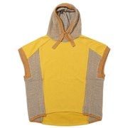 ニット切り替えフードベスト レディース 55:YELLOW サイズ:M W2433102