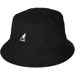 230069602 BK L [WASHED BUCKET ブラック Lサイズ ユニセックス]