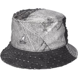 231069623 BK TROMPE L'OEIL M [DENIM MASHUP BUCKET ブラック Mサイズ ユニセックス]
