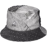 231069623 BK TROMPE L'OEIL L [DENIM MASHUP BUCKET ブラック Lサイズ ユニセックス]