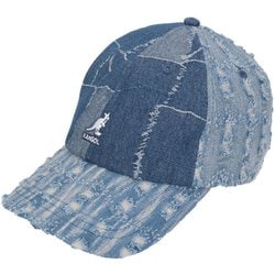 231069627 MEDIUM BL [DENIM MASHUP BASEBALL ミディアムブルー ワンサイズ ユニセックス]