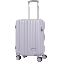 スーツケース ハード/ファスナータイプ 拡張タイプ 39L/拡張時44L TSロック搭載 機内持ち込み可 ホワイトカーボン OD-0840-48