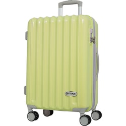 スーツケース ハード/ファスナータイプ 拡張タイプ 51L/拡張時57L TSロック搭載 イエロー OD-0840-55