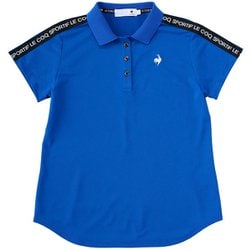 ゴルフシャツ レディース 半袖シャツ Aラインシルエット LLサイズ ブルー LG5SHS06L BL00 LL