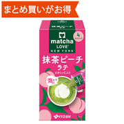 抹茶ピーチラテ スティック 18g×4本 [粉末ティー 期限切迫商品（賞味期限：2025年10月31日）]