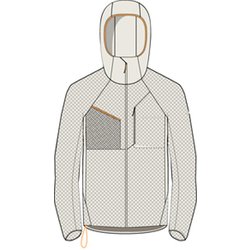 フリーライトポーラテックアルファインサレーテッドフードジャケット メンズ 中綿ウェア OFFWHITE Mサイズ G80110010