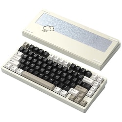 ワイヤレスメカニカルキーボード（有線・無線・Bluetooth対応）/US75％配列/KAILHココアスイッチ（リニア）/ルブ済/雨音/RGB/Rainy75 Pro/ホワイト PR75CCWHT