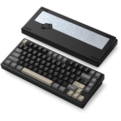 ワイヤレスメカニカルキーボード（有線・無線・Bluetooth対応）/US75％配列/KAILHココアスイッチ（リニア）/ルブ済/雨音/RGB/Rainy75 Pro/ブラック PR75CBK