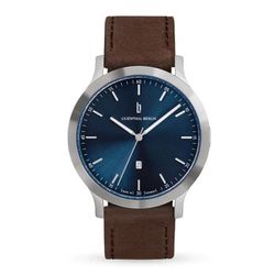 メンズ レザーベルト 腕時計 Huxley Silver Blue 正規品 2年保証 H01-101-B002AB