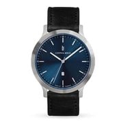 メンズ レザーベルト 腕時計 Huxley Silver Blue 正規品 2年保証 H01-101-B004AB