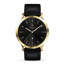 メンズ レザーベルト 腕時計 Huxley Gold Black 正規品 2年保証 H01-109-B004BS