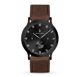 ユニセックス レザーベルト 腕時計 Lilienthal 1 All Black 正規品 2年保証 L01-207-B002C