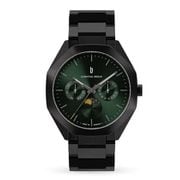 メンズ ステンレスベルト 腕時計 Octamoon Day Date Black Dark Green 正規品 2年保証 OM2-003-B040C