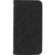 iPhone 16e用 new balance 手帳スタンプロゴスエード BK MD75657-1