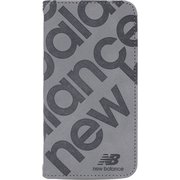 iPhone 16e用 new balance 手帳スタンプロゴスエード GY MD75657-2