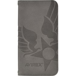 iPhone 16e用 AVIREX スタンプロゴスエード GY MD75660-3