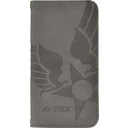iPhone 16e用 AVIREX スタンプロゴスエード GY MD75660-3