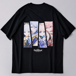 原神×LINE FRIENDS 稲妻 4キャラ Tシャツ Lサイズ