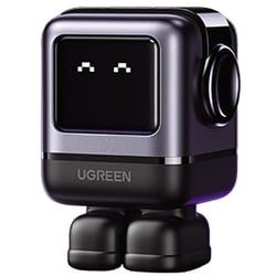 USB急速充電器 Uno RGシリーズ USB PD（パワーデリバリー）/QC（クイックチャージ）対応 30W USB-C×1 ロボット型 PD-PPS GaN採用 メタリックグレー 15550 UGR-OT-000024