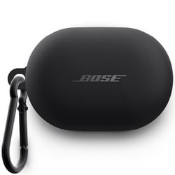 Bose QuietComfort Earbuds用 シリコンケースカバー カラビナ付き ブラック S COVER QC EB I BLK