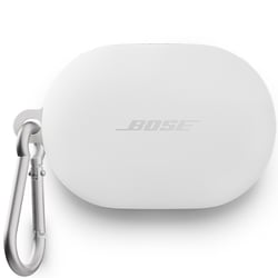 Bose QuietComfort Earbuds用 シリコンケースカバー カラビナ付き ホワイトスモーク S COVER QC EB I WHT