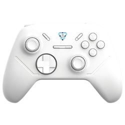 GRAPHT Omni White ホールエフェクトスティック搭載 有線・無線ポーリングレート 1,000Hz対応 軽量ゲームパッド GRT059-WHT-ONE