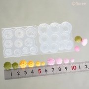 C-868 ソフトモールド 立体型 和菓子シリーズ 練り切り（桜・菊） [型取用品]