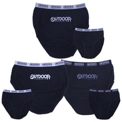 4144425 [OUTDOOR PRODUCTS ショーツ 3枚組 ワンポイント アウトゴム 150cm 綿100％]