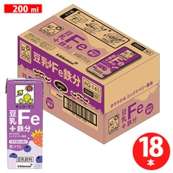 キッコーマンソイフーズ 豆乳＋鉄分 200ml×18本