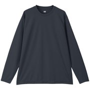 ロングスリーブ チームドライティー ユニセックス カットソー ブラック（K） Mサイズ HH32500