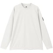 ロングスリーブ チームドライティー ユニセックス カットソー ホワイト（W） Lサイズ HH32500