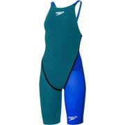 【WA承認】ファストスキンプロ3オープンバックニースキン レディース 水着 ノルディックティール×ブルー(NB) Mサイズ SCW12101F