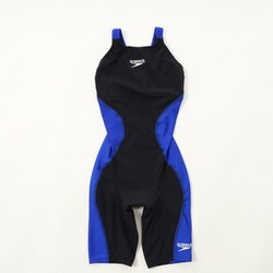 【WA承認】プロハイブリッド2オープンバックニースキン レディース 水着 ブルー×ブラック（BK） Sサイズ SCW12201F