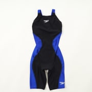 【WA承認】プロハイブリッド2オープンバックニースキン レディース 水着 ブルー×ブラック(BK) Mサイズ SCW12201F