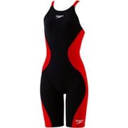 【WA承認】プロハイブリッド2オープンバックニースキン レディース 水着 レッド×ブラック(RK) Sサイズ SCW12201F