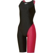 【WA承認】フレックスシグマニューセミオープンバックニースキン1 レディース 水着 ブラック×レッド（KR） Mサイズ SCW12505F