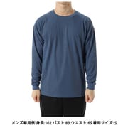 ハヤチロングスリーブクルー ユニセックス カットソー ナイトブルー(NB) XSサイズ KSU35117