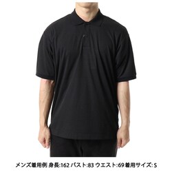 ハヤチショートスリーブポロ ユニセックス シャツ ブラック（K） Lサイズ KSU35101